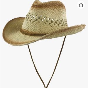 Tan cowboy hat. One size fit all